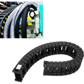 Chaîne de traînée de câble série à faible bruit câble de remorquage de réservoir en nylon assemblage amovible 0,7 1 mètre de chaîne de traînée porte-fil fil de nylonNoir - B094FYSQHH
