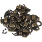 BQLZR Lot de 10 mini cadenas antiques en bronze 29 x 27 mm - B01J0KHKUI