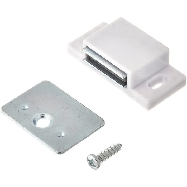 MPJ Shutter Hardware 50631-R Lot de 30 loquets magnétiques simples Blanc zinc 6,8 kg - B09GTC3X8T