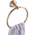 Flybath Anneau porte-serviette rond en laiton pour porte-serviette de salle de bain serviette de bain suspendu fixé au mur Bronze brossé - B07W9GNPJN