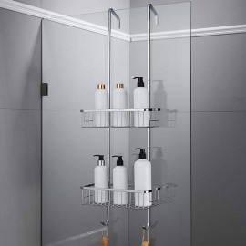 Mr. Bathroom Étagère de Salle de Bain en Acier Inoxydable 304 à Fixer au Mur 30 x 13 x 88 cm - B07YJPN3JC