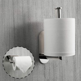 HITSLAM Porte Papier Toilette Auto-adhésif Porte-Rouleau de Papier Toilette sans Support pour Salle de Bains et CuisineAcier Poli - B08LZ8G92F