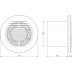 Ventilateur de salle de bain avec capteur d'humidité et minuteur Blanc Diamètre : 125 mm - B083ZJV77P