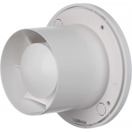 Ventilateur de salle de bain rond silencieux avec capteur d'humidité et minuteur Blanc Ø 100 mm - B083ZKN77C
